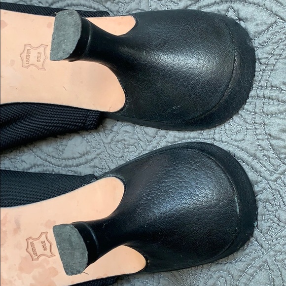 Vintage Donald Pliner Bk Sandal Heel Leather Sole 7.5 - Picture 4 of 5